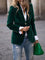 Savannah™ - Elegant Velvet Blazer - Green