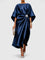 Caryzmah | Elegant Sleeve Long Dress - Midnight Blue