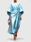 Caryzmah | Elegant Sleeve Long Dress - Sky Blue