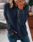 Arabelle - Cozy Knit Sweater - Navy Blue