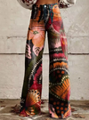 Vanessa | Vibrant Psychedelic Flared Jeans