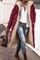 Johna – Luxe Reversible Sherpa Coat - Red