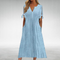 Erma™ Women's Elegant Dress - Blue