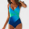 Tricolour Bikini - Blue Green
