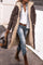Johna – Luxe Reversible Sherpa Coat - Brown