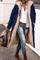 Johna – Luxe Reversible Sherpa Coat - Blue