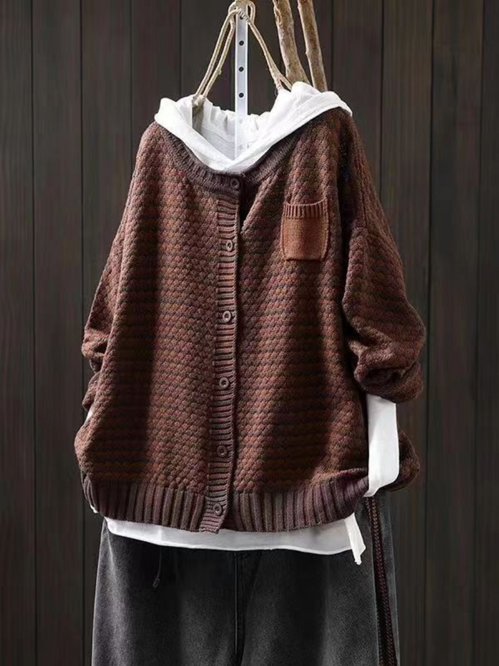 Seliora™ - Textured Knit Cardigan