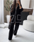 Seraphina - Contrast Trim Ensemble Set - Black (Almost sold out)