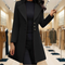 Bianchi - Slim Fit Long Sleeve Coat - Black