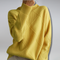 Chloe - Cosy Winter Knit Sweater - Yellow