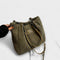 Olivia - Soft Cord Shoulder Bag - Green
