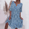 Agnes™ Elegant Women's Dress - Blue