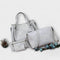 Olivia - 4-Piece Vintage Bag Set - Gray