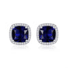 Saphir Square Stud Earrings