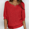 Luigia - Elegant Knit Sweater - Red