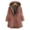 Helma™ - Elegant and comfortable hooded jacket for women - Red