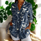 Carla | Stylish Button-Down Shirt - Dark Blue