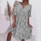 Agnes™ Elegant Women's Dress - Grey