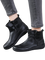 Harper Retro Mid-Calf Martin Boots - Black