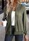 Claire White Jacquard Long Sleeve Stand Collar Track Jacket - Olive Green
