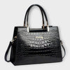 Olivia - Glossy Crocodile Pattern Handbag