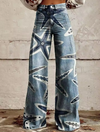 Verity | Artistic Starfish Print Jeans