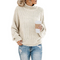 Noel - Snug Turtleneck Pullover - Apricot