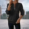 Non-Duality Zip-Up Sweater - Black