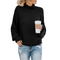 Noel - Snug Turtleneck Pullover - Black