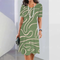 Debora™ Elegant Women's Dress - Green
