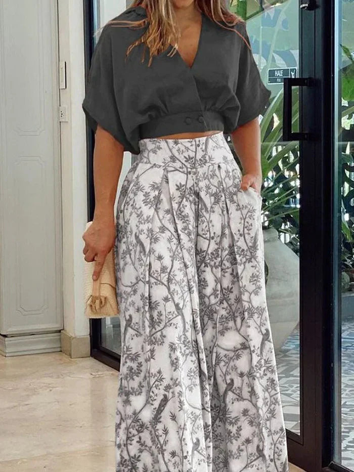 Diana - Trendy Two-Piece Set Summer Elegance