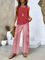 Elara Spring-Ready Co-ord Set - Red