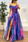 Juliet – Elegant Off-Shoulder Maxi Dress - Blue