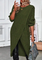 Olivia - Knitted Long Dress - Army Green