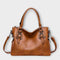 Olivia – Elegant Shoulder Bag - Brown