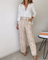 Selene - Comfy Stylish Set (FREE Belt) - Beige (Almost sold out)
