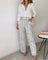 Selene - Comfy Stylish Set (FREE Belt) - Gray (Almost sold out)