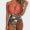 Florence - Elegant Swimsuit for Women with V-Neck - Tropical
