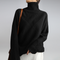 Chloe - Cosy Winter Knit Sweater - Black