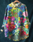 Jenny | Stylish Floral Button-Down Shirt - Multicolor 6
