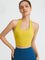 Serena Backless Low-Cut Summer Tank Top - Yellow