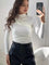 Kaia Modern Asymmetric Collar Top - White