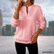 Non-Duality Zip-Up Sweater - Pink