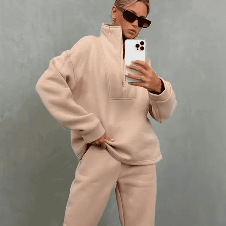 Isabella - Cozy High-Neck Tracksuit Set