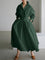 Clémence | Elegant Button-Up Midi Dress - Green