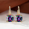 Mystic Stone Hoop Earrings | Gold 18k - Rainbow Topaz