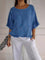 Lila - Casual Elegant Blouse - Blue (Almost sold out)