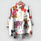 Geraldine | Women's Shirt with Dog Print - White 2