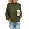 Noel - Snug Turtleneck Pullover - Army Green