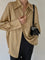 Elara Oversized Button-Up Collared Shirt - Yellow